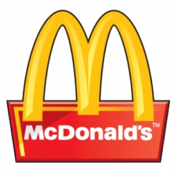 McDonalds Vintage artwork Name Badge 